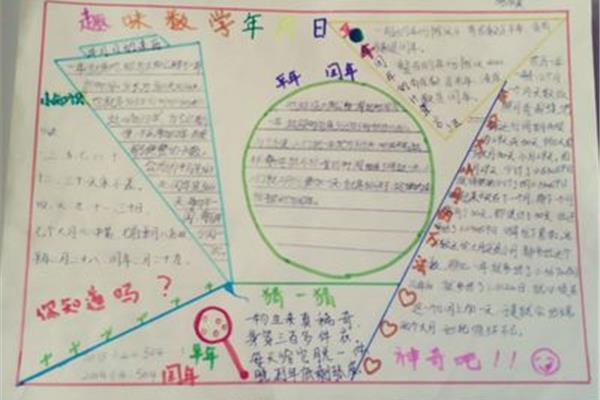 神奇的数学手抄报