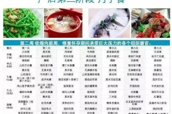 剖腹产月子餐菜单