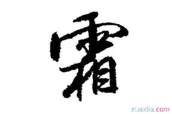 霜开头的成语