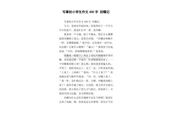 写事作文400字