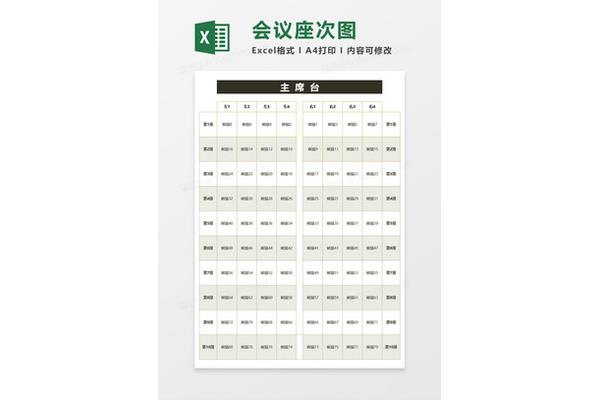 会议座次安排图