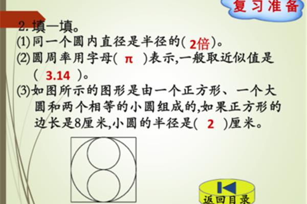 圆周长的计算公式