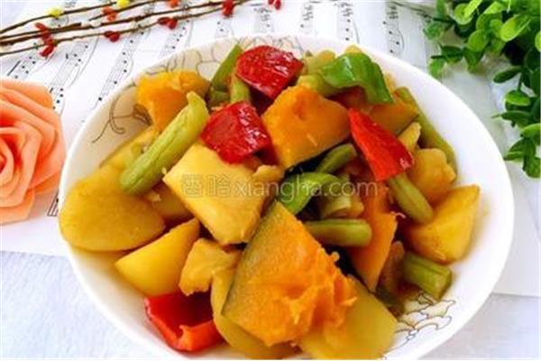 南瓜炖土豆的做法