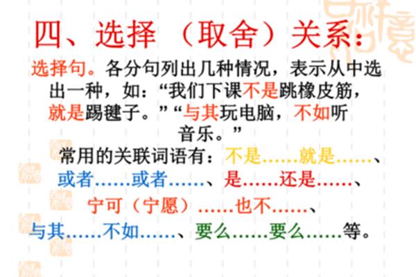 关联词分类