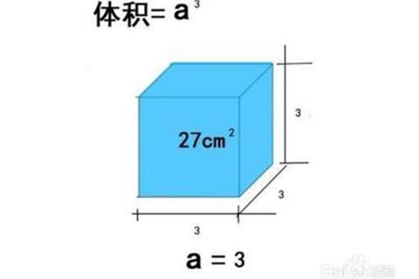 正方体体积怎么算