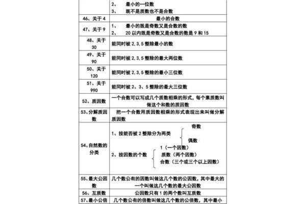 小学因数的概念