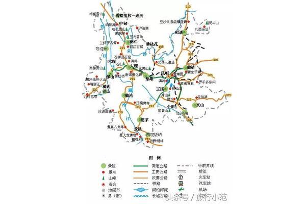 陕西旅游地图