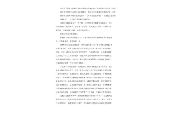 招投标工作总结