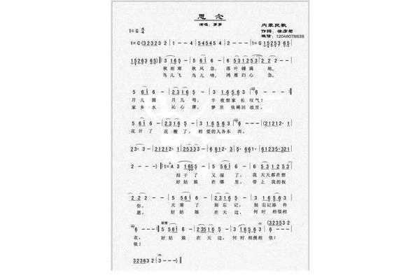 鸿雁歌词中文