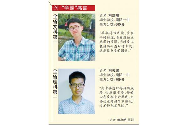 河南高考状元