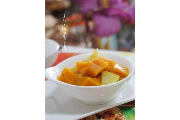 南瓜炖土豆的做法