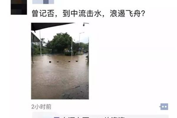到中流击水