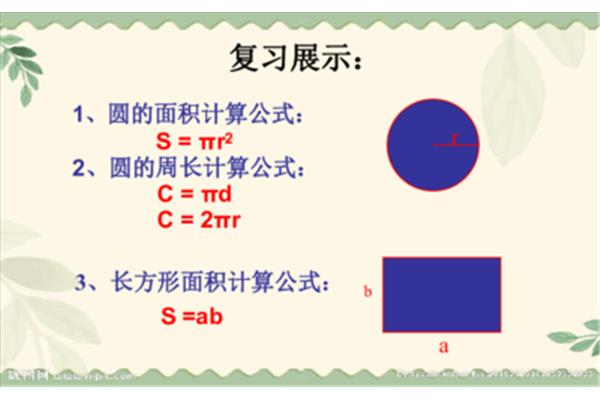 圆的计算公式
