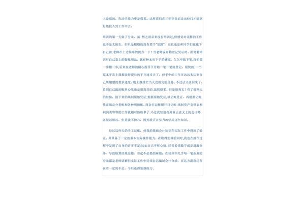 会计实训总结