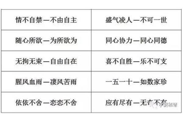 随心所欲的近义词