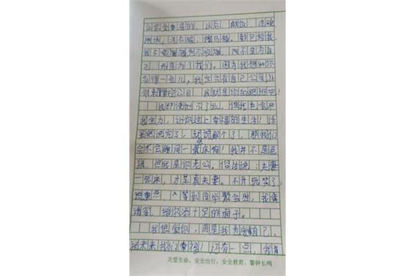 我想对您说的作文