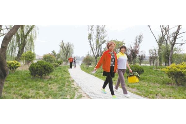 悠闲的散步