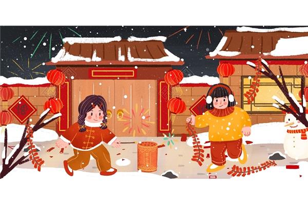 春节放鞭炮