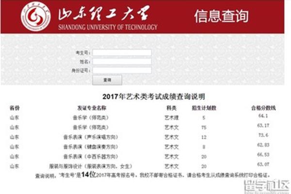 艺考成绩查询