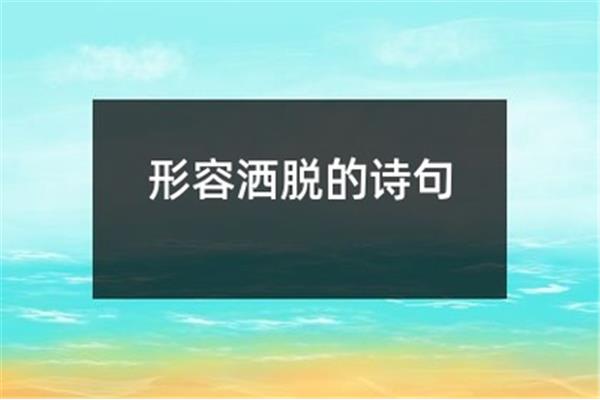 淡然的诗句