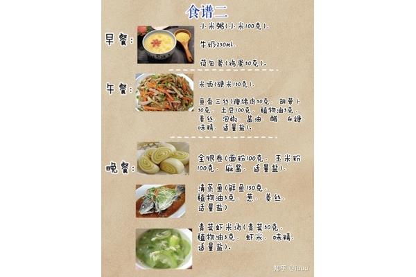 一日三餐食谱