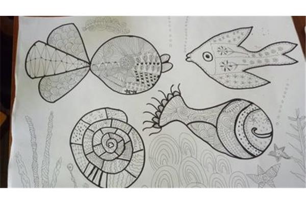 美术线条画