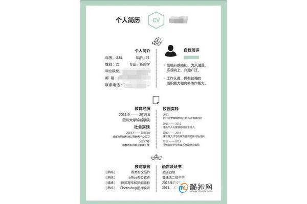 个人介绍怎么写