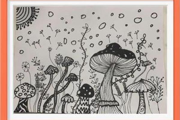 美术线条画