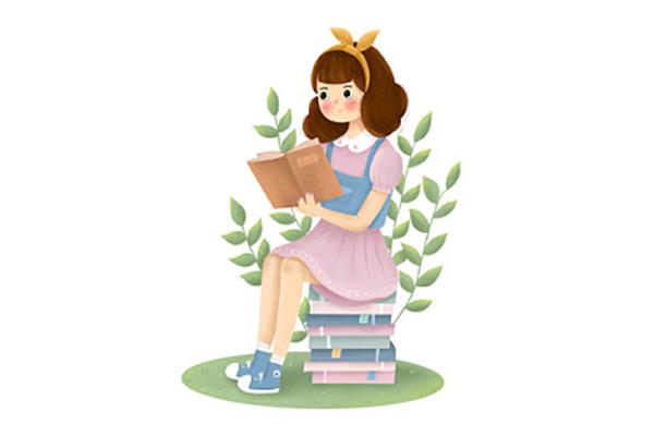 看书的女孩