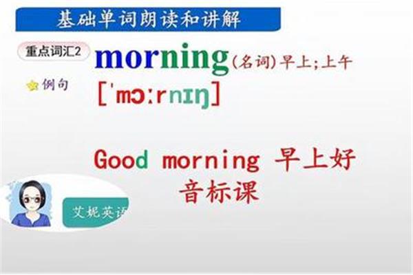 早上好英语怎么写