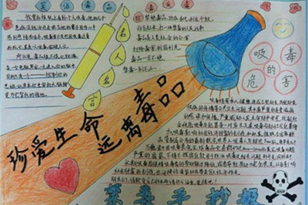 防毒手抄报
