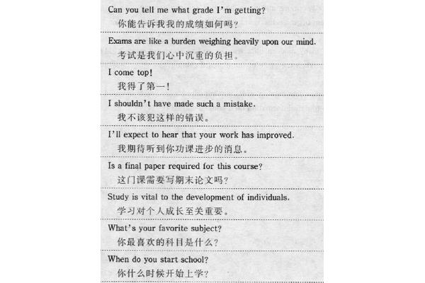 成绩用英语怎么说