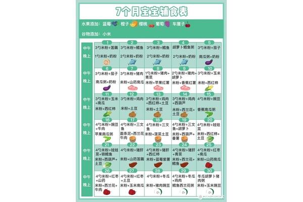 7个月宝宝辅食