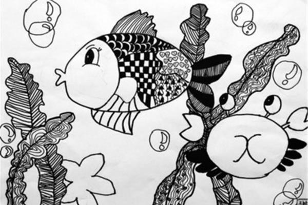 美术线条画