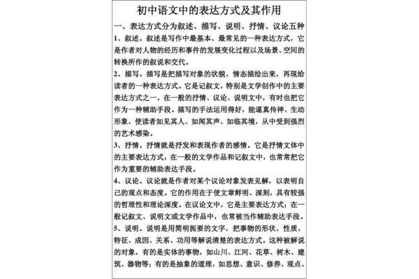 语文表达方式