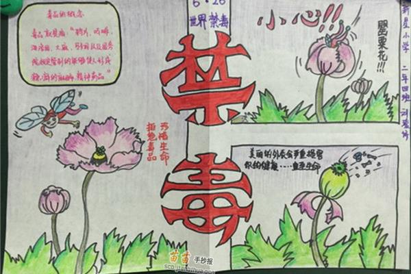 防毒手抄报