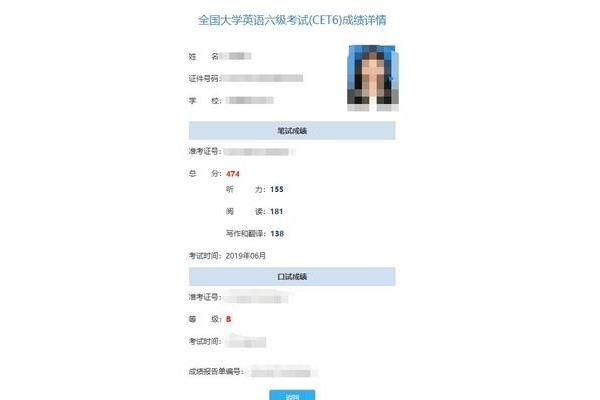 英语4级成绩