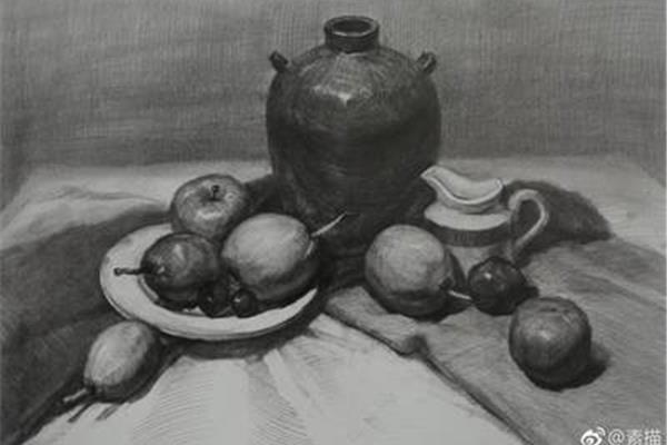 素描静物照片