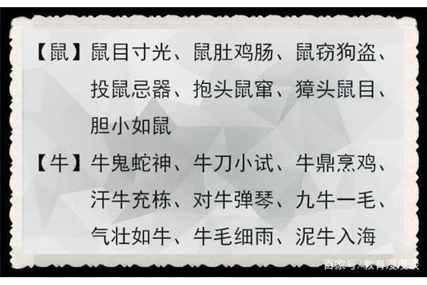 动物的四字词语