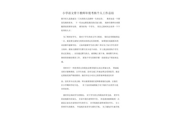 年度考核总结