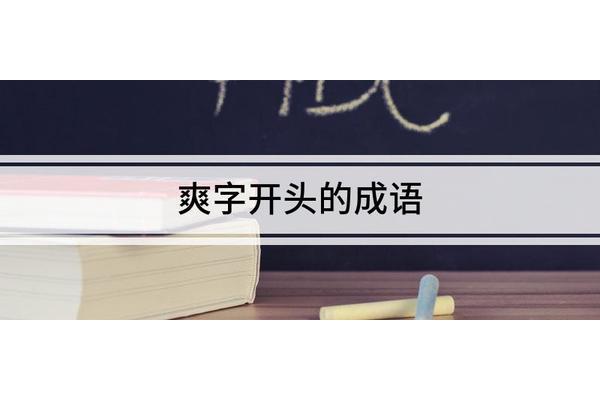 爽字开头的成语