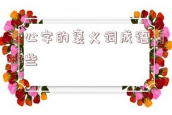 含心的成语