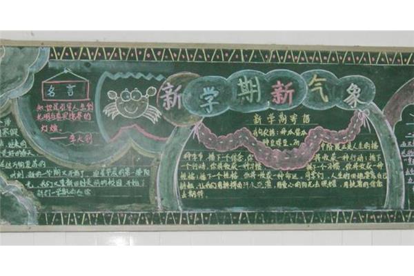 开学黑板报图片