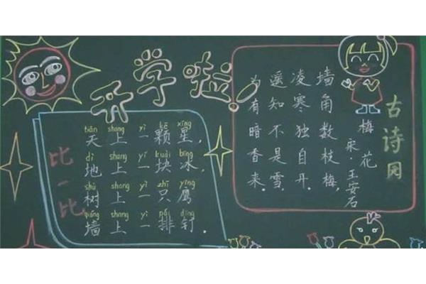 开学黑板报图片