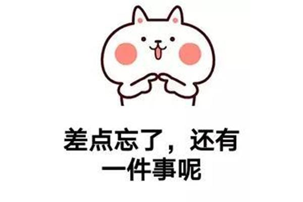 还有一件事