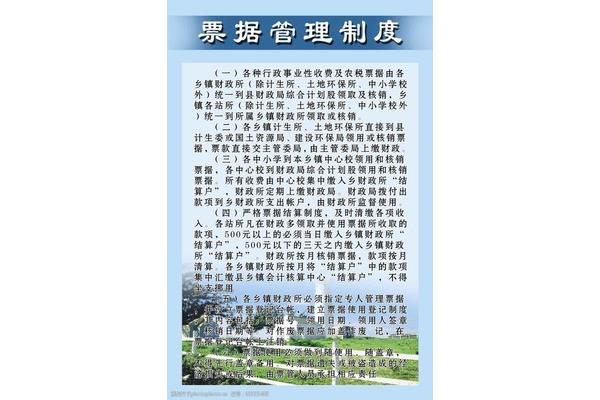 票据管理制度