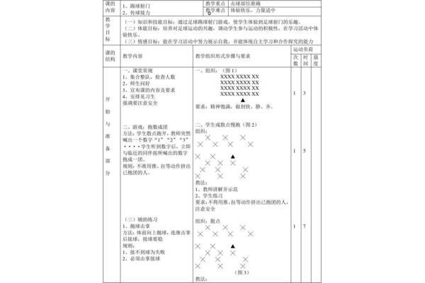 脚内侧踢球教案