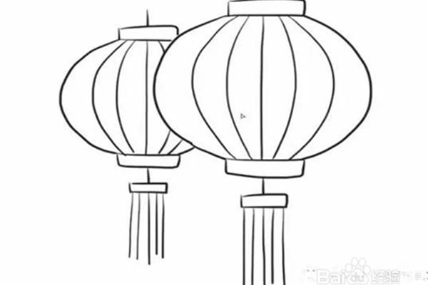 画灯笼简笔画