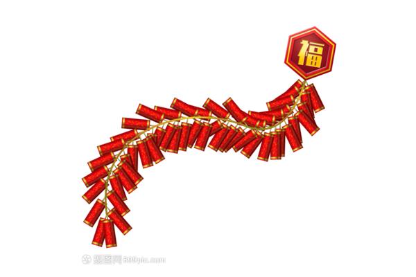 中国红鞭炮
