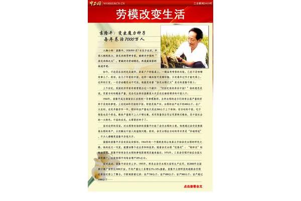 劳动模范的故事